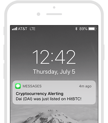 Crypto SMS Alert Preview