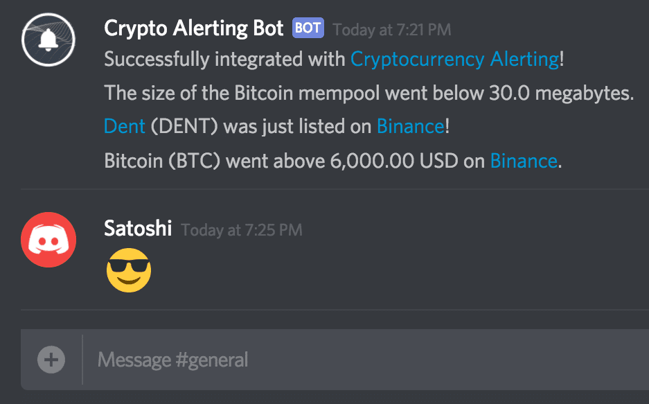 discord price crypto notify drop by