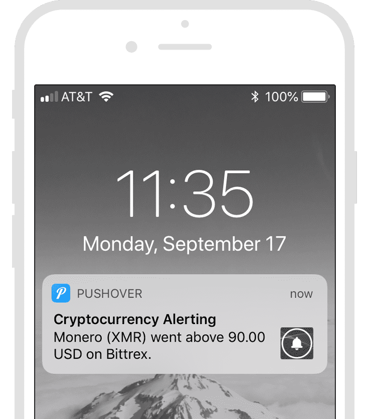 bitcoin alert for ios